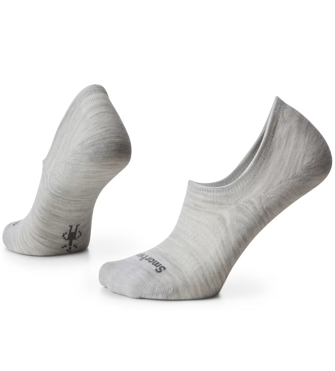 MAIN IMAGE OF SMARTWOOL UNISEX EVERYDAY NO SHOW SOCKS IN ASH MEDIUM WITH ALL-DAY COMFORT