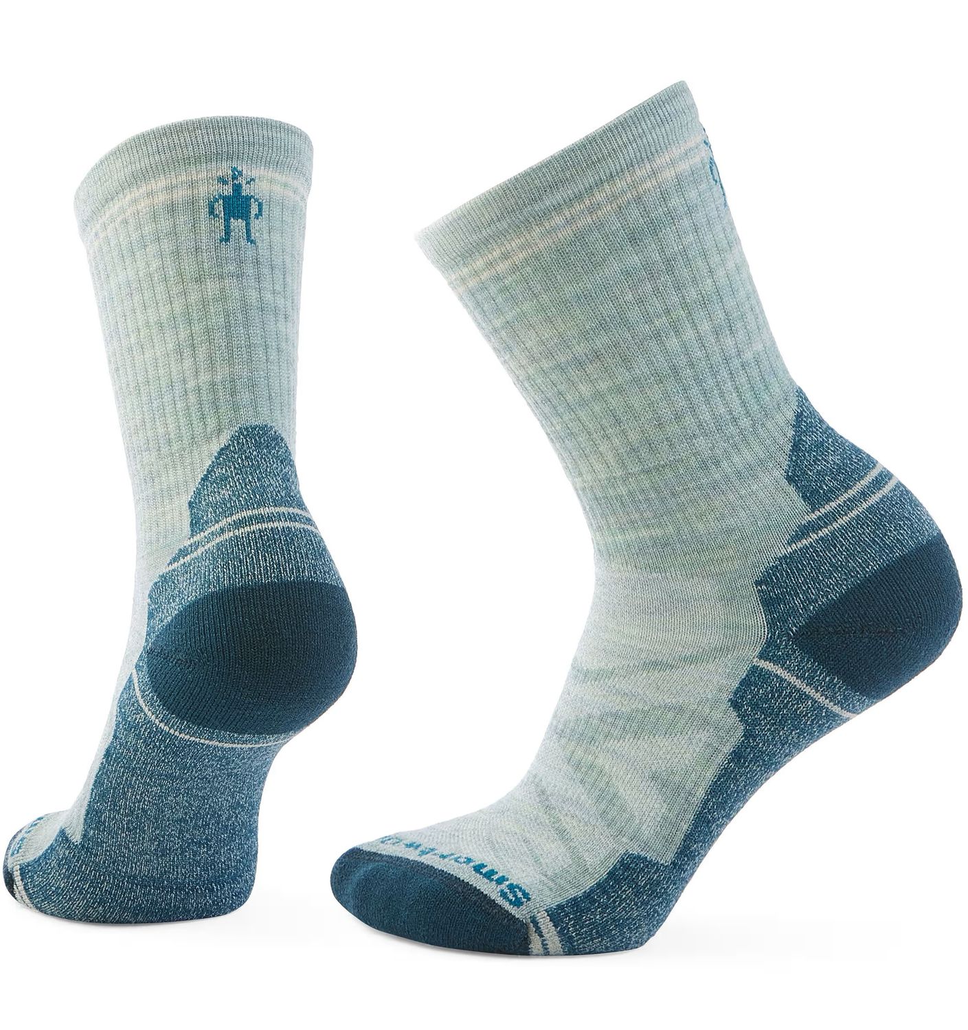 MAIN IMAGE OF SMARTWOOL WOMENS HIKE LIGHT CUSHION CREW SOCKS IN FROSTY GREEN MEDIUM