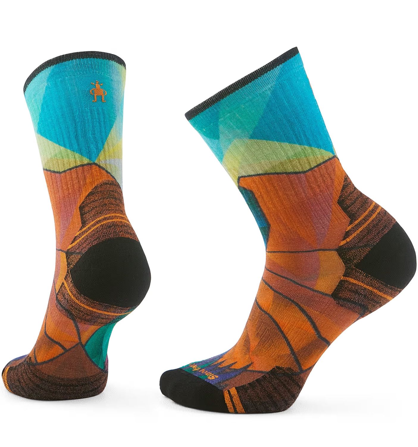 MAIN IMAGE OF SMARTWOOL WOMENS HIKE TARGETED CUSHION MOUNTAIN CREW SOCKS IN ORANGE RUST MEDIUM