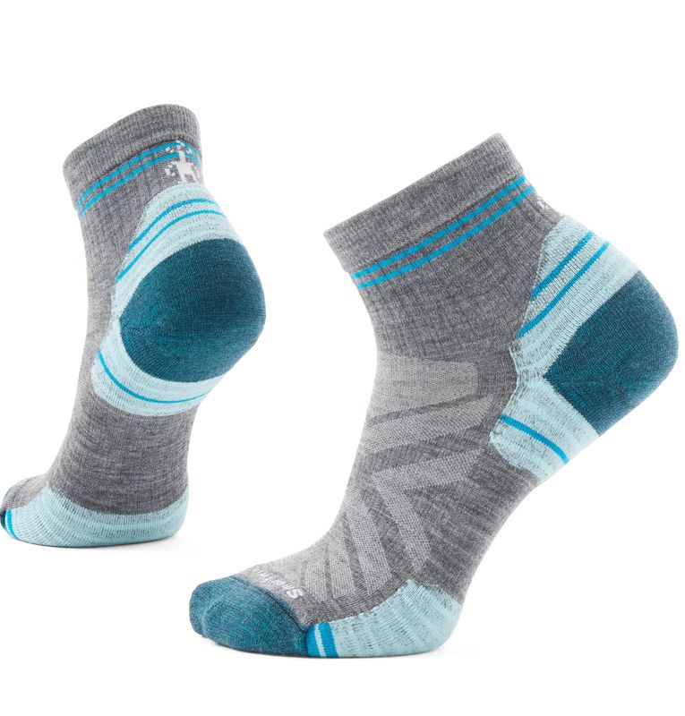 FULL VIEW OF SMARTWOOL WOMENS HIKE TARGETED CUSHION ANKLE SOCKS WITH BREATHABILITY