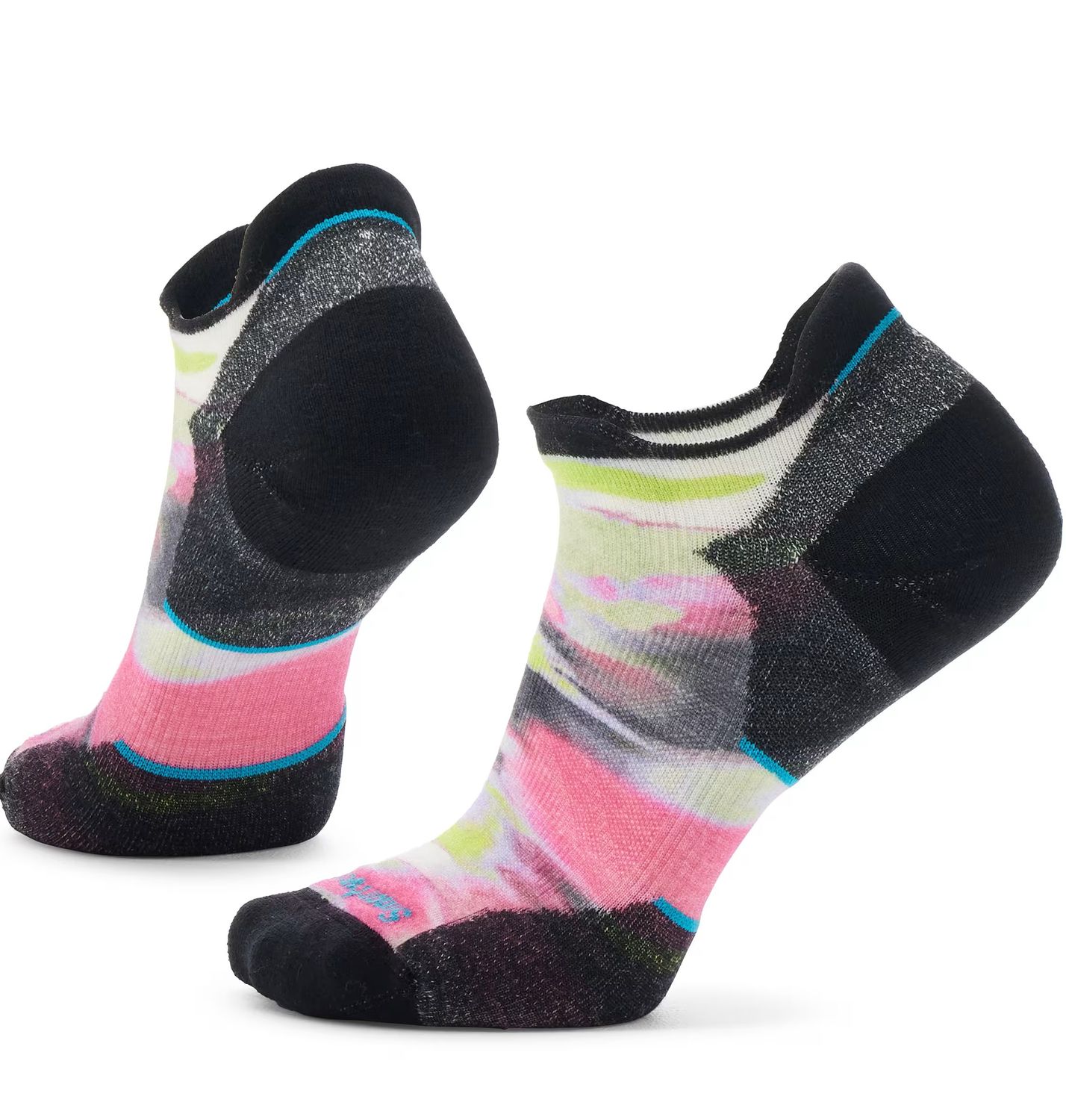 MAIN IMAGE OF SMARTWOOL WOMENS RUN TARGETED CUSHION BRUSHED LOW ANKLE SOCKS IN POWER PINK MEDIUM