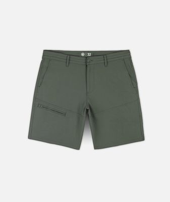 FRONT VIEW OF JETTY MENS MORDECAI UTILITY SHORT WITH QUICK-DRYING AND ANTI-ODOR