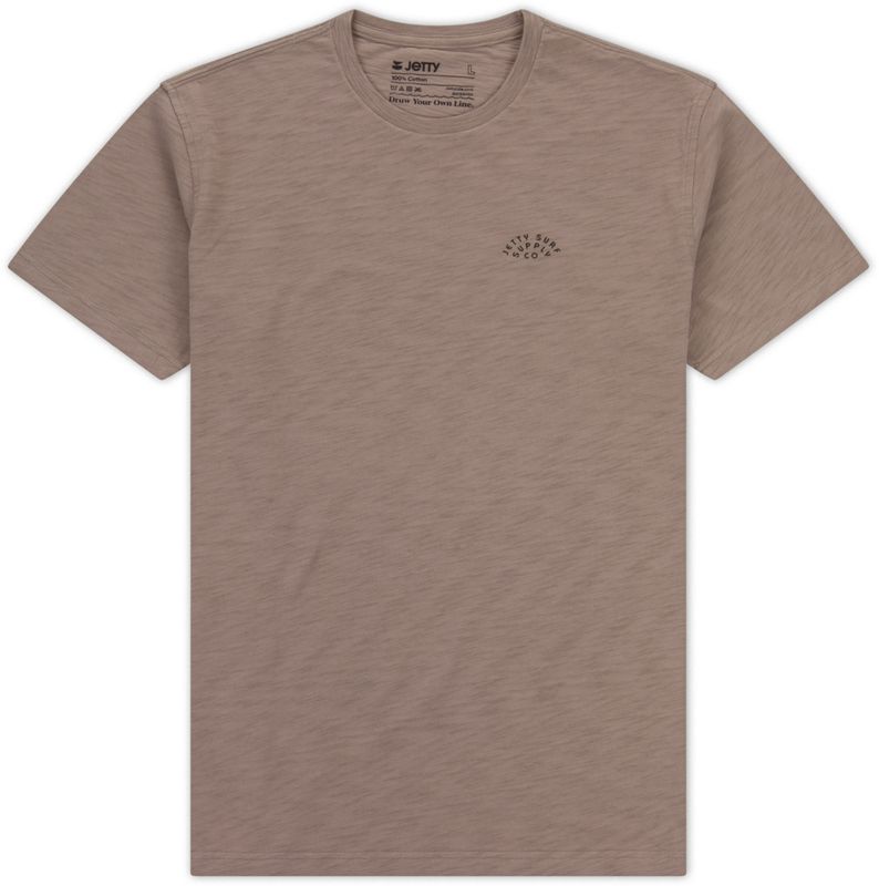 FRONT VIEW OF JETTY MENS SEDGE PREMIUM SLUB SHORT SLEEVE SHIRT WITH RELAXED FIT AND SOFT FABRIC