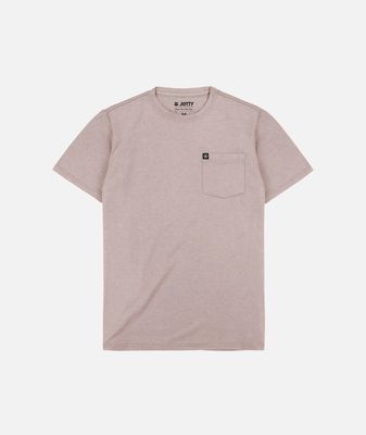 FRONT VIEW OF JETTY MENS STRIKER SURF SHORT SLEEVE SHIRT WITH BREATHABLILITY AND COMFORT