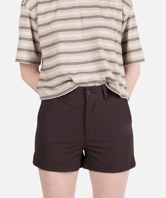 FRONT VIEW OF JETTY WOMENS CROSBY VERSATILITY SHORT WITH DURABILITY AND BREATHABILITY