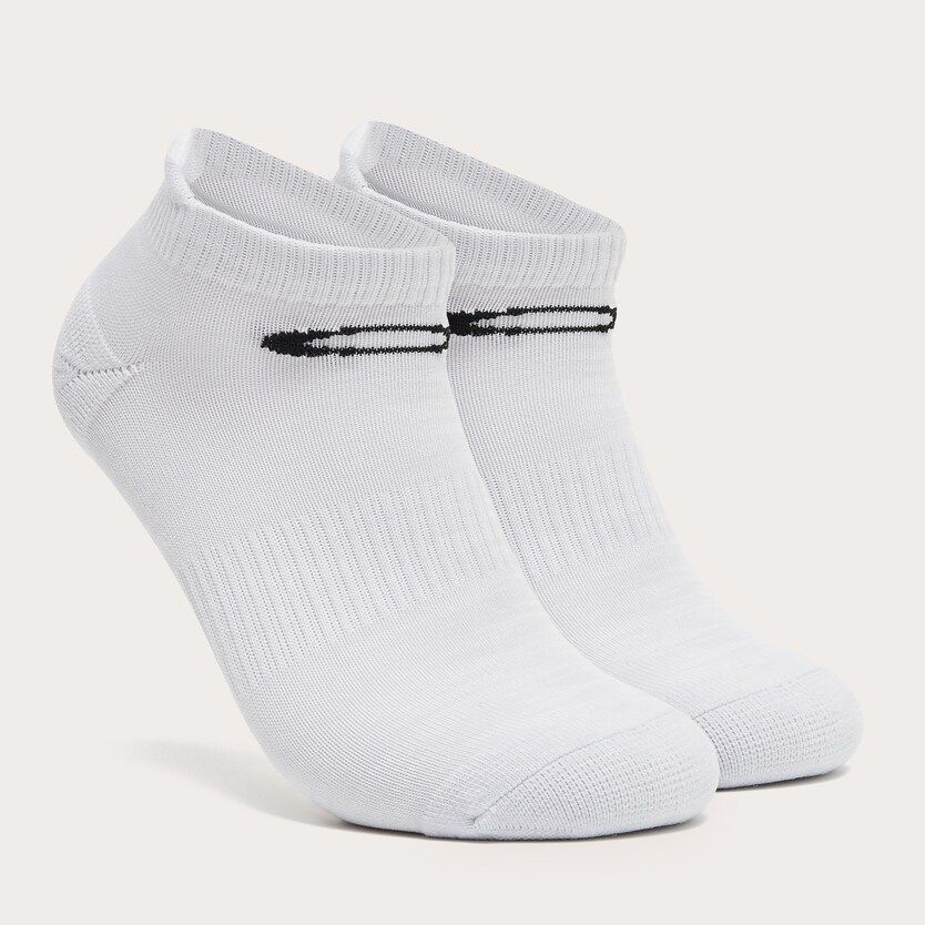 MAIN IMAGE OF OAKLEY MENS TAB SOCKS IN WHITE/COOL GREY HEATHER LOW CUT LARGE WITH BREATHABILITY