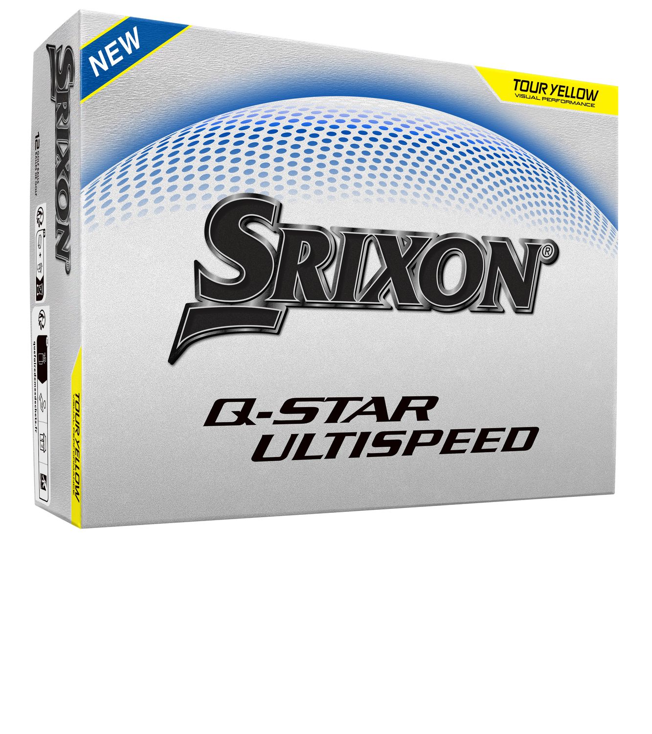 SRIXON UNISEX Q-STAR ULTISPEED GOLF BALL 25, Color: YELLOW, Size: DOZEN