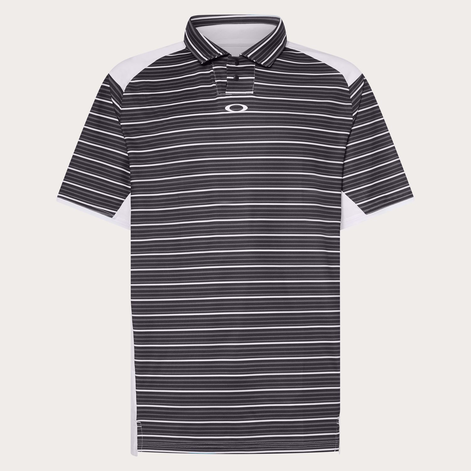 OAKLEY MENS C1 ARCHIVE STRIPE POLO 24, Color: BLACK STRIPE, Size: LARGE