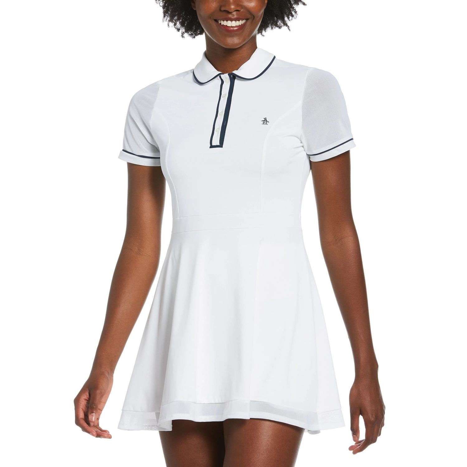 PENGUIN WOMENS SHORT SLEEVE VERONICA DRESS 24, Color: BRIGHT WHITE, Size: SMALL