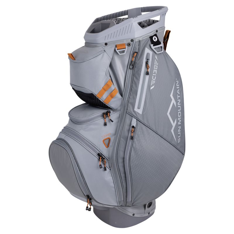 RIGHT VIEW OF SUN MOUNTAIN UNISEX C130 14-WAY CART BAG WITH MAXIMUM STORAGE