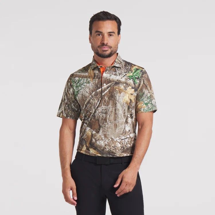 MAIN IMAGE OF PUMA MENS REALTREE CAMO POLO IN DEEP FOREST XL WITH MOISTURE-WICKING