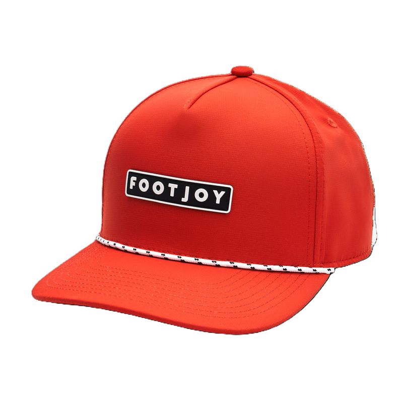 FRONT VIEW OF FOOTJOY MENS SIGNATURE ROPE HAT WITH ADJUSTABLE SNAP AND LIGHTWEIGHT COMFORT