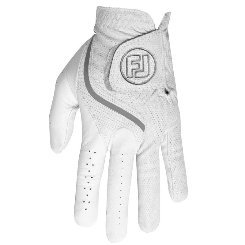 BACK OF HAND VIEW OF FOOTJOY MENS SCIFLEX GOLF GLOVE WITH MAXIMUM GRIP AND BREATHABLE PERFORMANCE