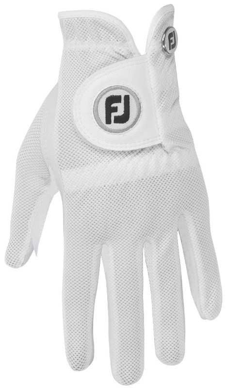 BACK OF HAND VIEW OF FOOTJOY WOMENS STACOOLER GOLF GLOVE WITH MOISTURE CONTROL AND DURABLE GRIP