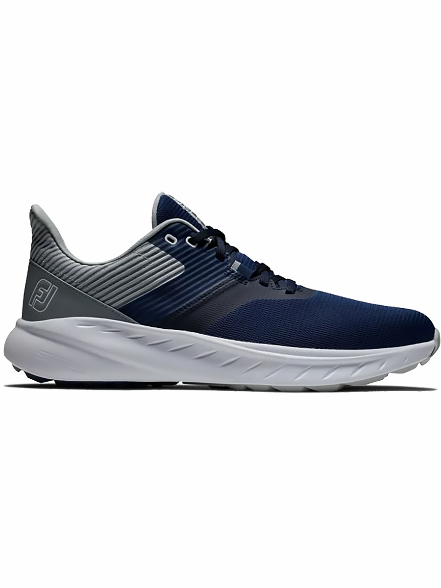 MAIN IMAGE OF FOOTJOY MENS FLEX SPIKELESS GOLF SHOES IN NAVY/GRAY/WHITE 9 WITH BREATHABILITY