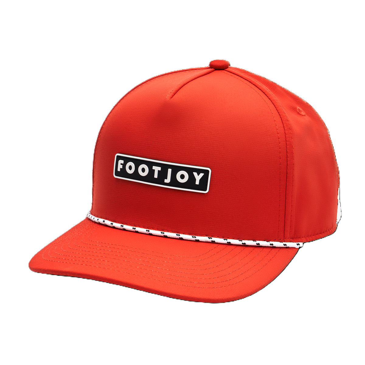 MAIN IMAGE OF FOOTJOY MENS SIGNATURE ROPE HAT IN RED ADJUSTABLE WITH ADJUSTABLE SNAP