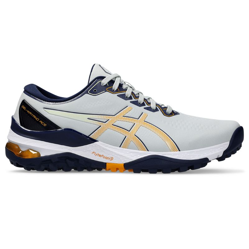 RIGHT VIEW OF ASICS MENS GEL-KAYANO ACE 2 GOLF SHOES WITH WATER RESISTANCE AND ALL-DAY GOLF COMFORT