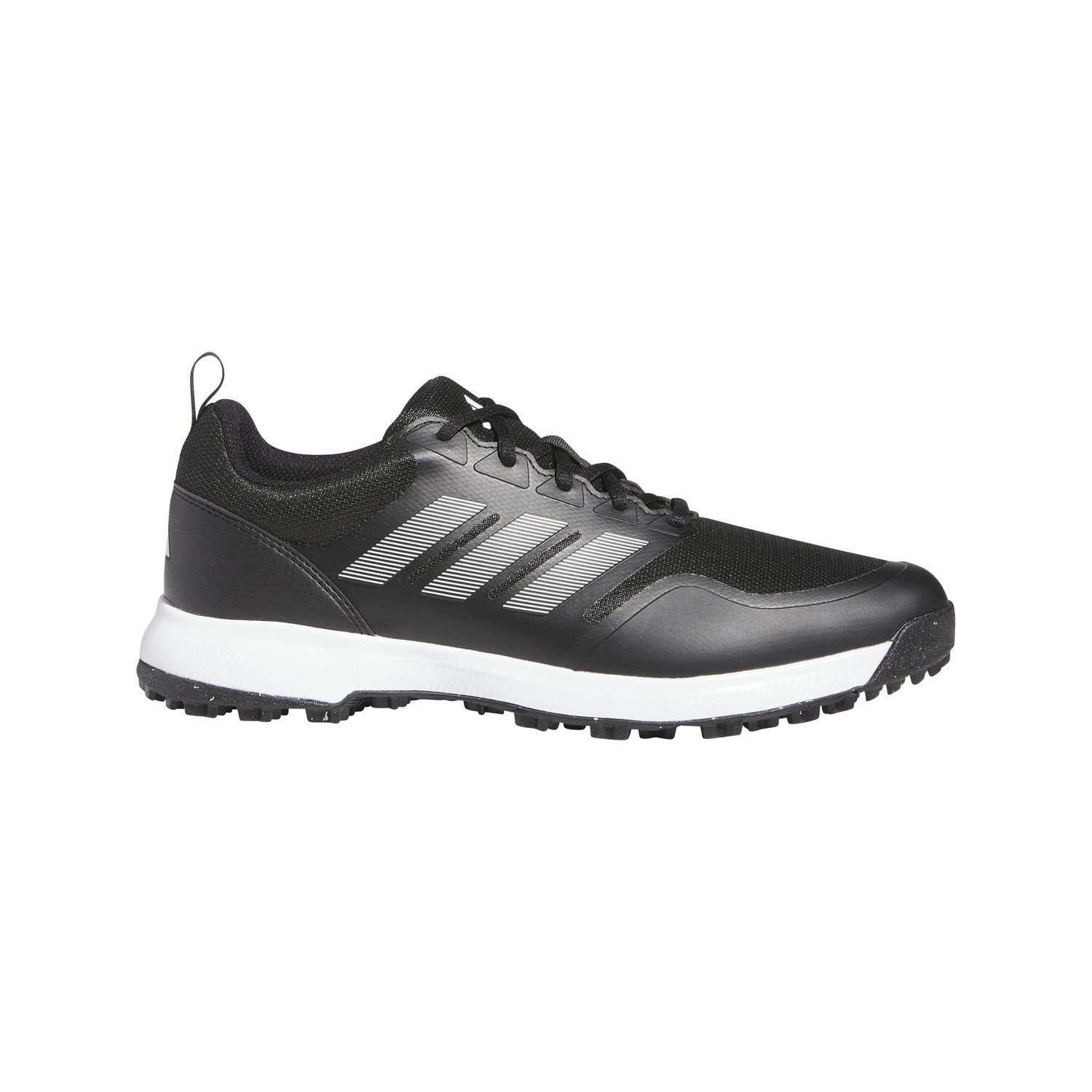MAIN IMAGE OF ADIDAS MENS TECH RESPONSE SPIKELESS 3 GOLF SHOES IN CORE BLACK/CORE BLACK/WHITE 8