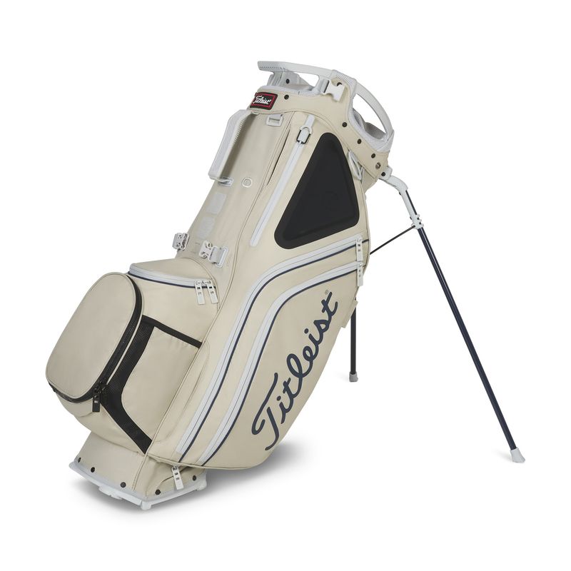 FRONT VIEW OF TITLEIST UNISEX HYBRID 14-WAY STAND BAG WITH PREMIUM COMFORT AND 9 STORAGE POCKETS