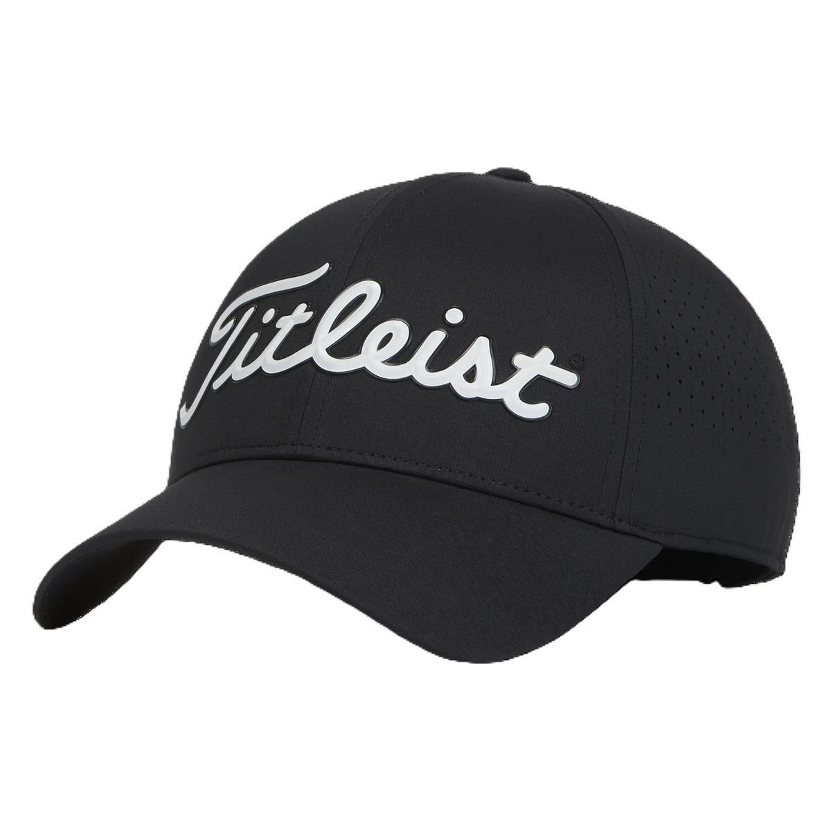 MAIN IMAGE OF TITLEIST MENS PLAYERS TECH HAT IN BLACK/WHITE ADJUSTABLE