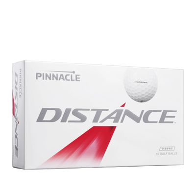 FRONT VIEW OF TITLEIST UNISEX PINNACLE DISTANCE GOLF BALL WITH LONG DISTANCE AND RESPONSIVE FEEL