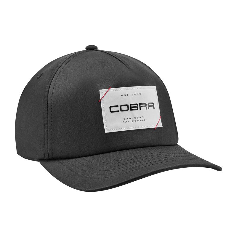 FRONT VIEW OF COBRA MENS EST SNAPBACK HAT WITH BREATHABILITY AND ALL DAY GOLF COURSE COMFORT