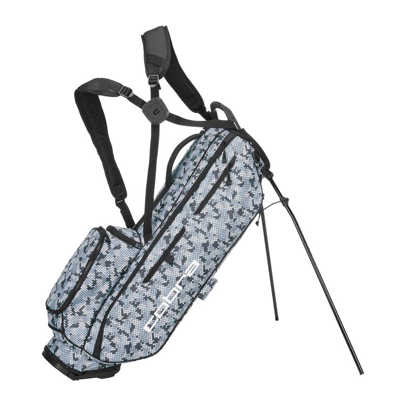 LEFT VIEW OF COBRA UNISEX ULTRALIGHT PRO 4-WAY STAND BAG WITH LIGHTWEIGHT AND PLENTY OF STORAGE