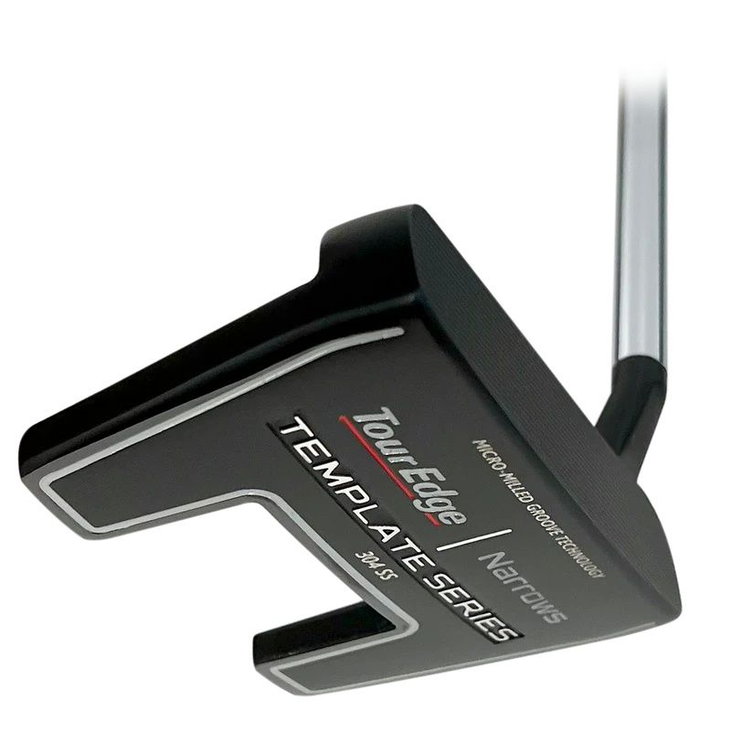 MAIN IMAGE OF TOUR EDGE UNISEX TEMPLATE BLACK PVD NARROWS PUTTER IN RIGHT 35&quot; STEEL