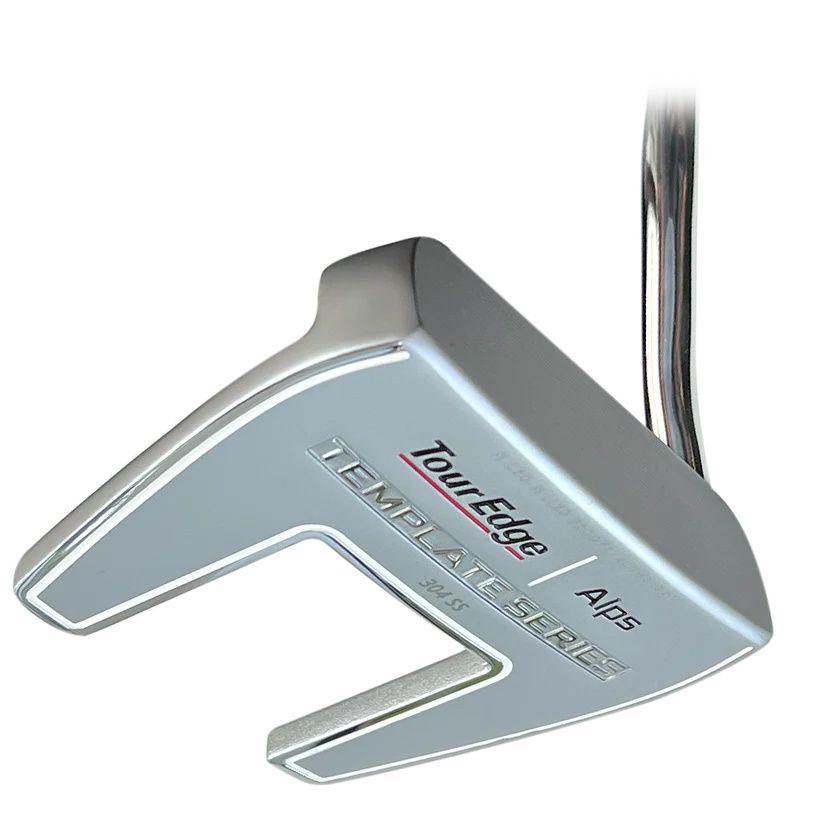 MAIN IMAGE OF TOUR EDGE UNISEX TEMPLATE SILVER PVD ALPS PUTTER IN RIGHT 35&quot; STEEL