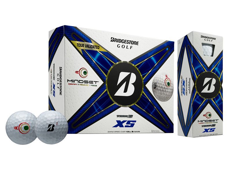 MAIN IMAGE OF BRIDGESTONE UNISEX TOUR B XS MINDSET GOLF BALL IN WHITE DOZEN WITH INCREASED DISTANCE