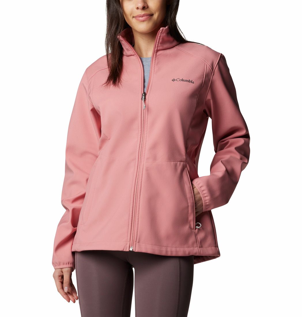 COLUMBIA WOMENS KRUSER RIDGE III SOFTSHELL JACKET 25, Color: PINK AGAVE, Size: MEDIUM
