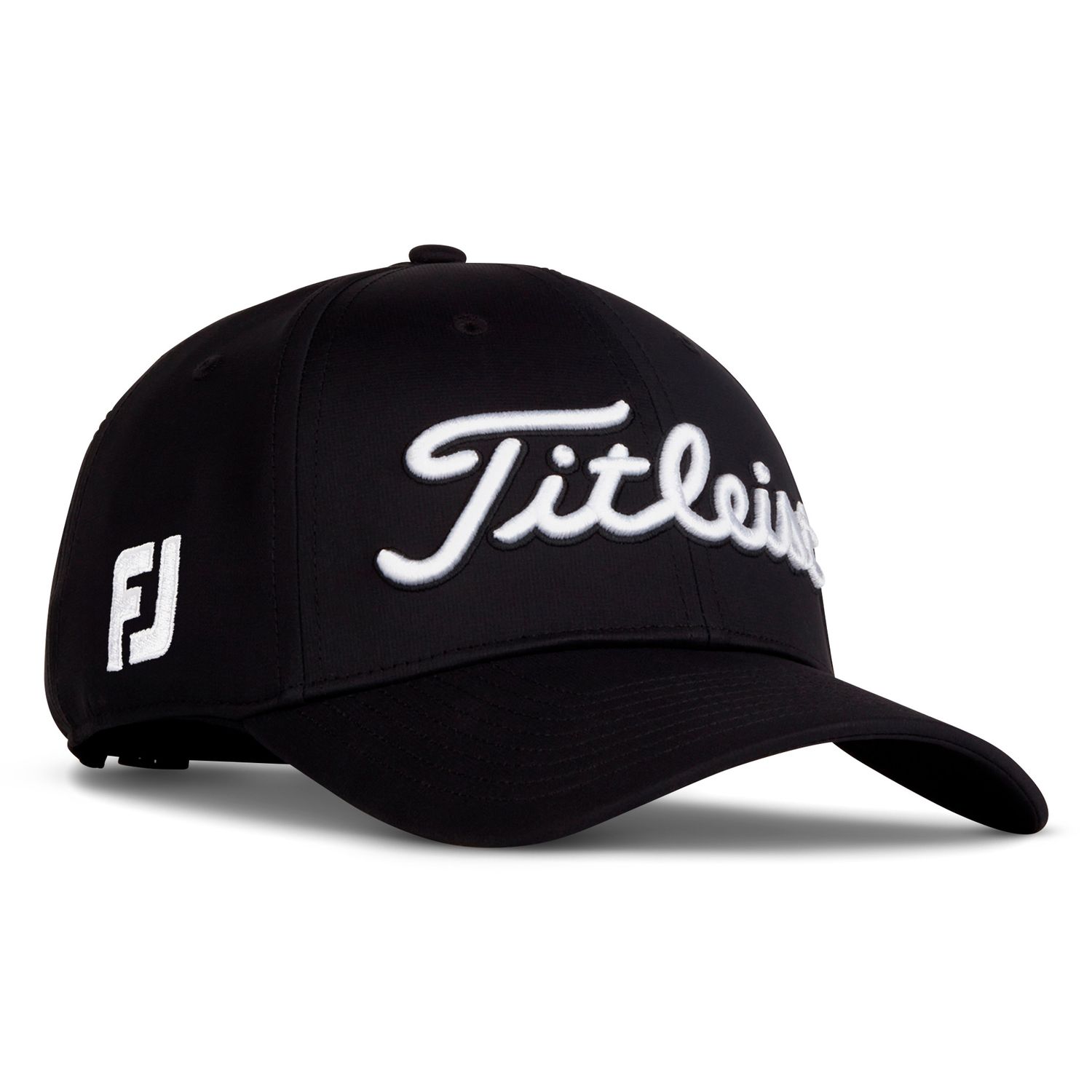 TITLEIST MENS TOUR PERFORMANCE HAT 25, Color: BLACK/WHITE, Size: ADJUSTABLE