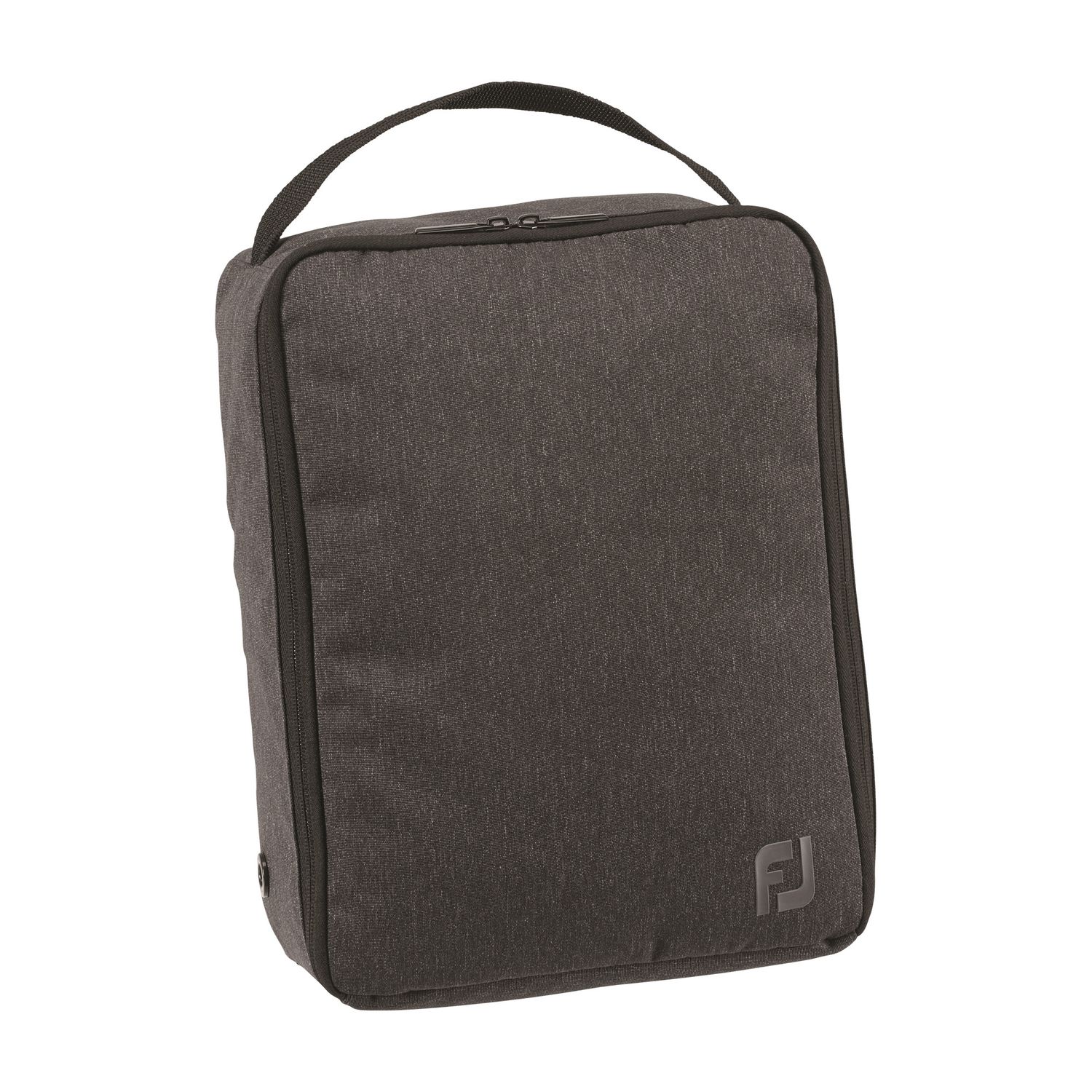 FOOTJOY UNISEX NYLON SHOE BAG GOLF ACCESSORY 25, Color: HEATHER CHARCOAL, Size: 13&quot; X 9.5&quot; X 5&quot;