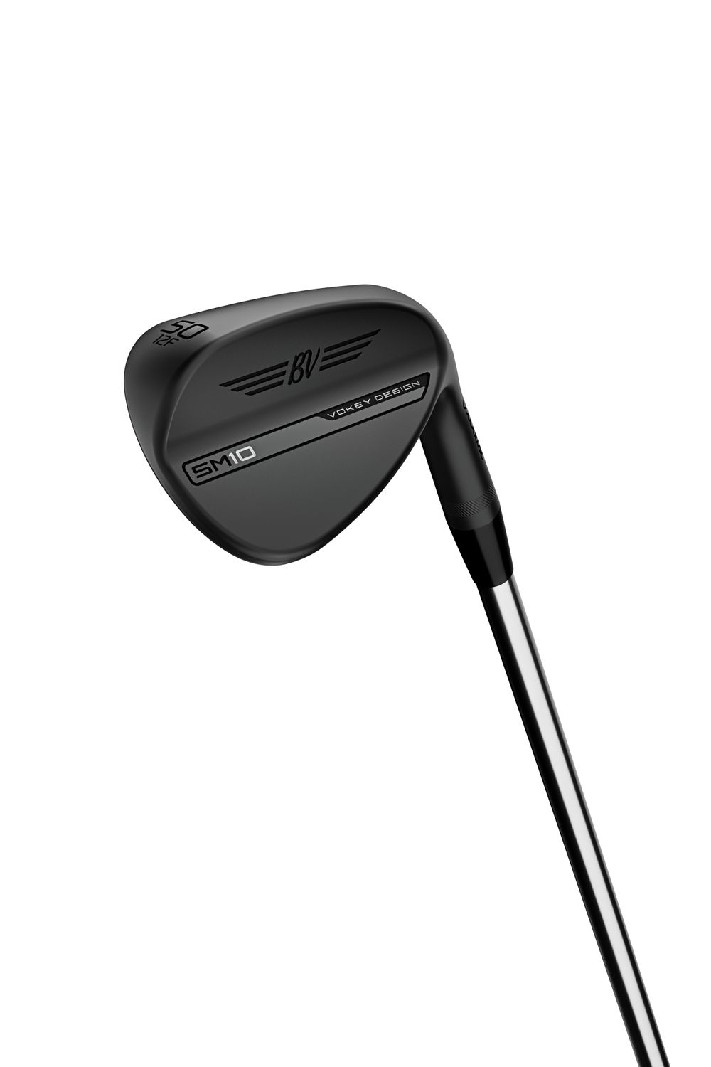 MAIN IMAGE OF TITLEIST UNISEX VOKEY SM10 JET BLACK WEDGE IN F GRIND RIGHT 48.10 WITH MAXIMUM SPIN