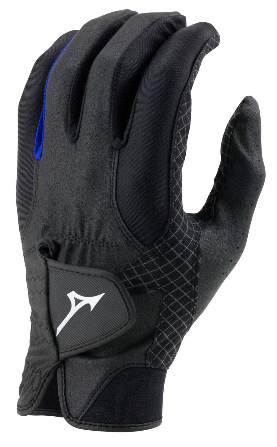 MAIN IMAGE OF MIZUNO MENS RAINFIT GOLF GLOVE IN BLACK/ROYAL MEDIUM