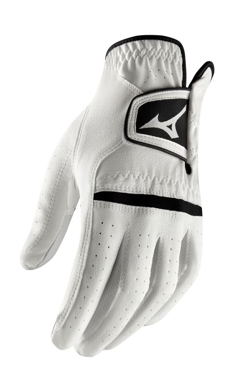 LEFT VIEW OF MIZUNO MENS COMP GOLF GLOVE WITH SECURE FIT AND DURABILITY IN ALL WEATHER