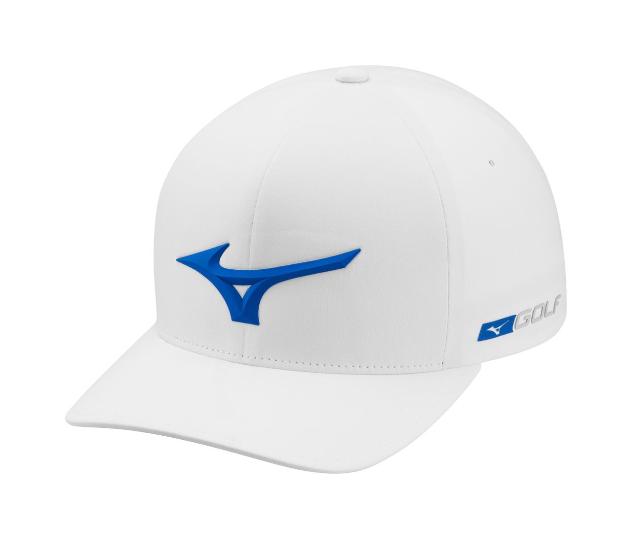 MAIN IMAGE OF MIZUNO MENS TOUR DELTA FITTED HAT IN WHITE S/M WITH LIGHTWEIGHT