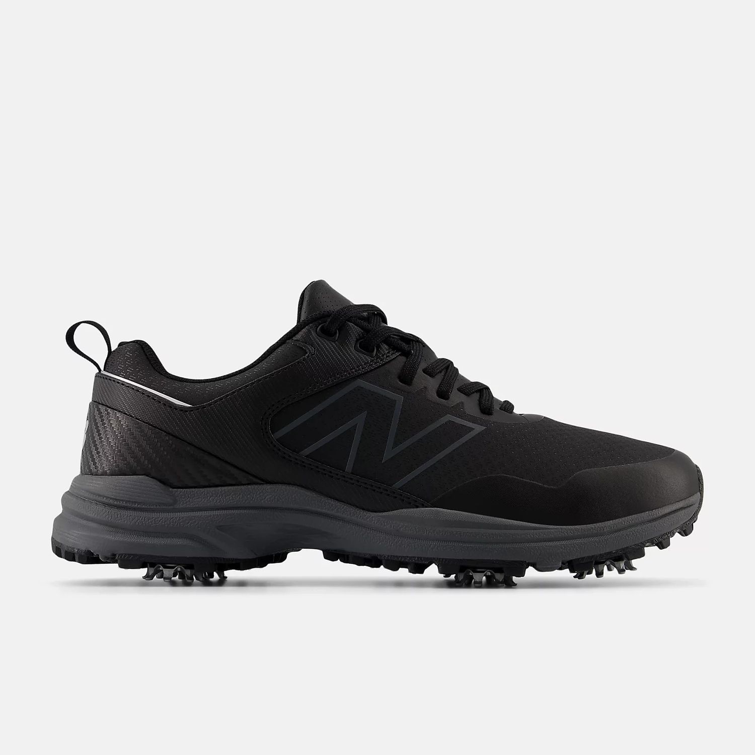 MAIN IMAGE OF NEW BALANCE MENS BRIGHTON V2 GOLF SHOES IN BLACK 9 D WITH WATERPROOFING