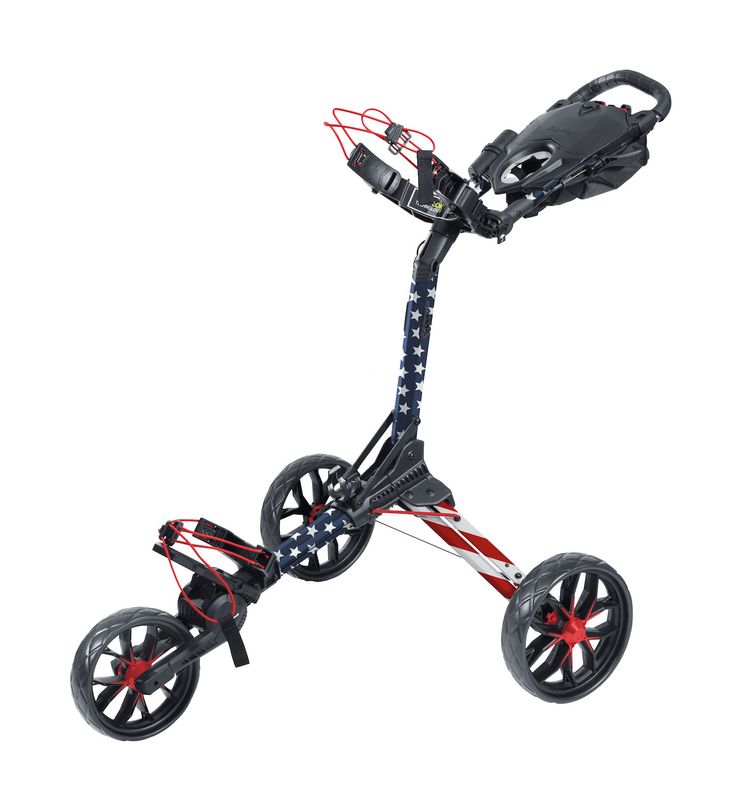FRONT VIEW OF BAG BOY UNISEX NITRON LTD PUSH CART WITH AUTO-OPENING AND LIGHTWEIGHT FRAME