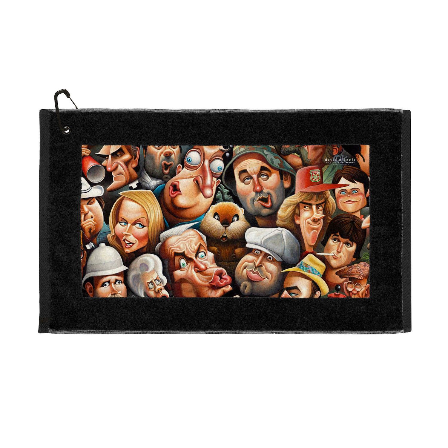 MAIN IMAGE OF DEVANT UNISEX HD EDGE TOWEL IN CADDYSHACK FACES 16X25 WITH SUPER ABSORBENT