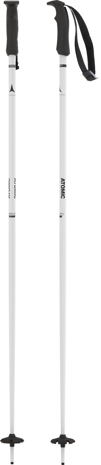 ATOMIC WOMENS CLOUD DOWNHILL SKI POLE 26, Color: WHITE/BLACK, Size: 125CM