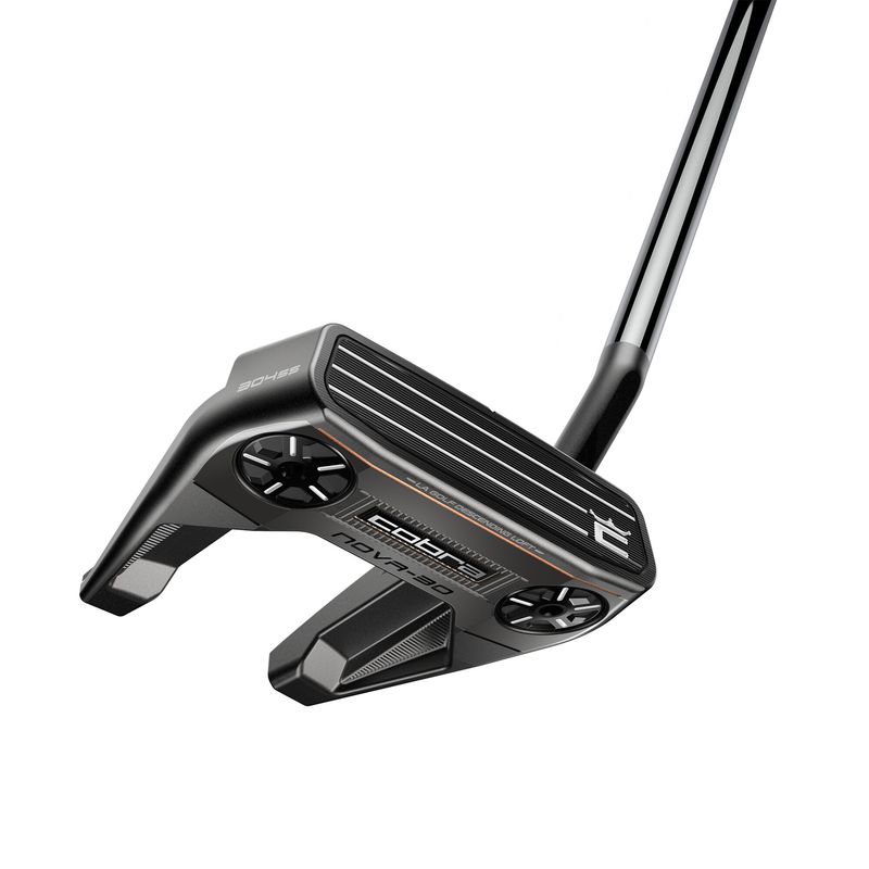 FRONT VIEW OF COBRA UNISEX VINTAGE NOVA-30 SLANT NECK PUTTER WITH SOFT PEBAX INSERT