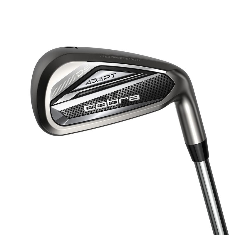 BACK VIEW OF COBRA MENS DARKSPEED-ADAPT IRON SET WITH EXCEPTIONAL FEEL AND GAME IMPROVEMENT IRONS
