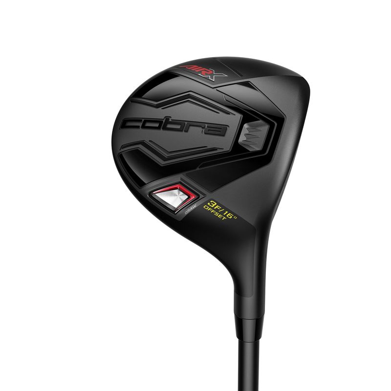 FRONT VIEW OF COBRA MENS AIR-X OFFSET FAIRWAY WOOD WITH MAXIMUM FORGIVENESS AND SLICE PREVENTION