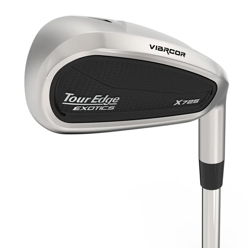 FRONT VIEW OF TOUR EDGE MENS EXOTICS X725 IRON SET WITH MAXIMUM FORGIVENESS AND STABILITY