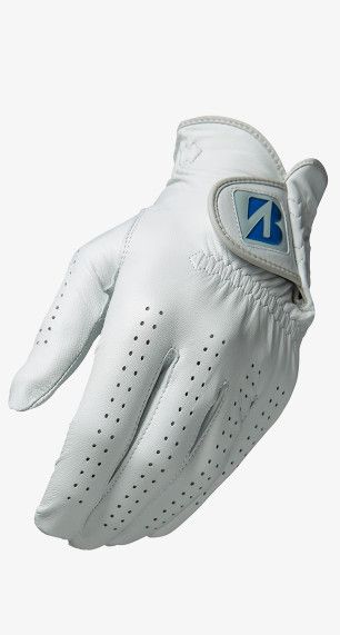 MAIN IMAGE OF BRIDGESTONE MENS TOUR PREMIUM GOLF GLOVE IN WHITE LARGE WITH LUXURIOUS AND SOFT FEEL