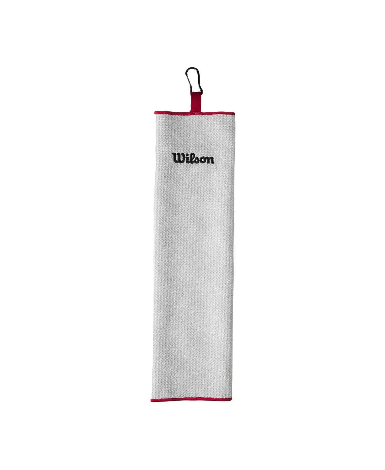 MAIN IMAGE OF WILSON UNISEX TRI FOLD TOWEL IN WHITE 16&quot; X 21&quot; WITH MICROFIBER FABRIC