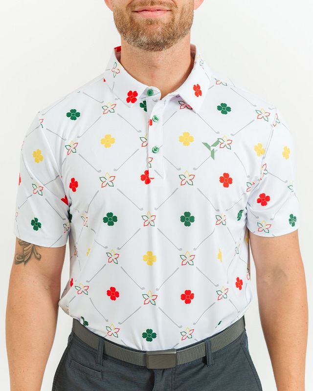 FRONT VIEW OF YATTA MENS AUGUSTA PRESTIGE POLO WITH 4-WAY STRETCH AND MOISTURE WICKING