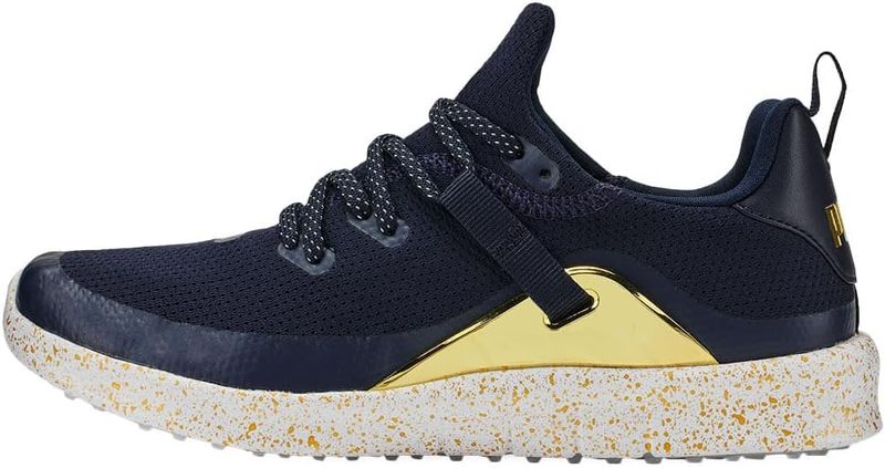 LEFT VIEW OF PUMA WOMENS PUMA X PTC LAGUNA FUSION SPORT SPIKELESS GOLF SHOES WITH WATER RESISTANCE