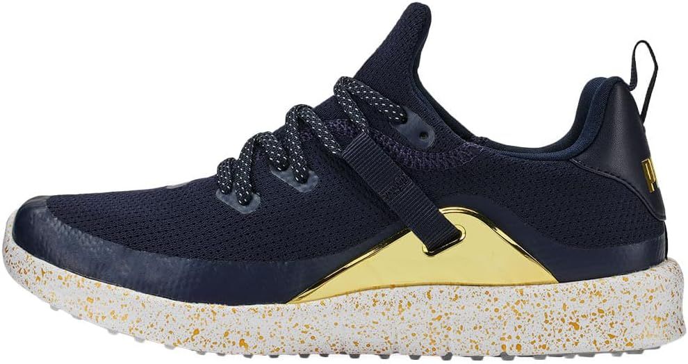 MAIN IMAGE OF PUMA WOMENS PUMA X PTC LAGUNA FUSION SPORT SPIKELESS GOLF SHOES IN NAVY/TEAM GOLD 7.5